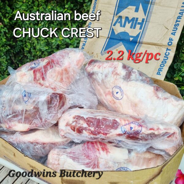 Beef CHUCK CREST Australia brand AMH / Kilcoy frozen HALF CUTS - Image 17