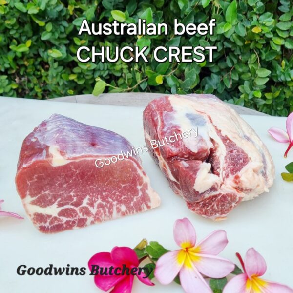 Beef CHUCK CREST Australia brand AMH / Kilcoy frozen HALF CUTS - Image 2