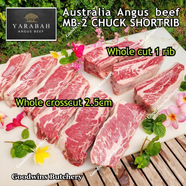 Beef rib shortrib ANGUS CHUCK SHORT RIB 3-4 ribs Australia marbling MB-2 frozen Australia YARABAH for roast grill smoke galbi bulgogi iga sapi konro - Image 16