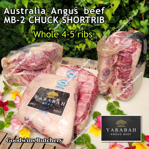 Beef rib shortrib ANGUS CHUCK SHORT RIB 3-4 ribs Australia marbling MB-2 frozen Australia YARABAH for roast grill smoke galbi bulgogi iga sapi konro - Image 6