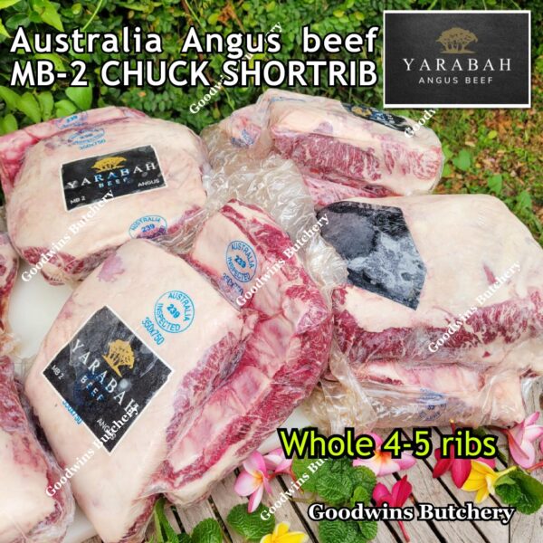Beef rib shortrib ANGUS CHUCK SHORT RIB 3-4 ribs Australia marbling MB-2 frozen Australia YARABAH for roast grill smoke galbi bulgogi iga sapi konro - Image 5