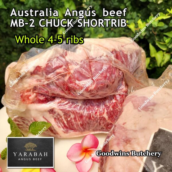 Beef rib shortrib ANGUS CHUCK SHORT RIB 3-4 ribs Australia marbling MB-2 frozen Australia YARABAH for roast grill smoke galbi bulgogi iga sapi konro - Image 2