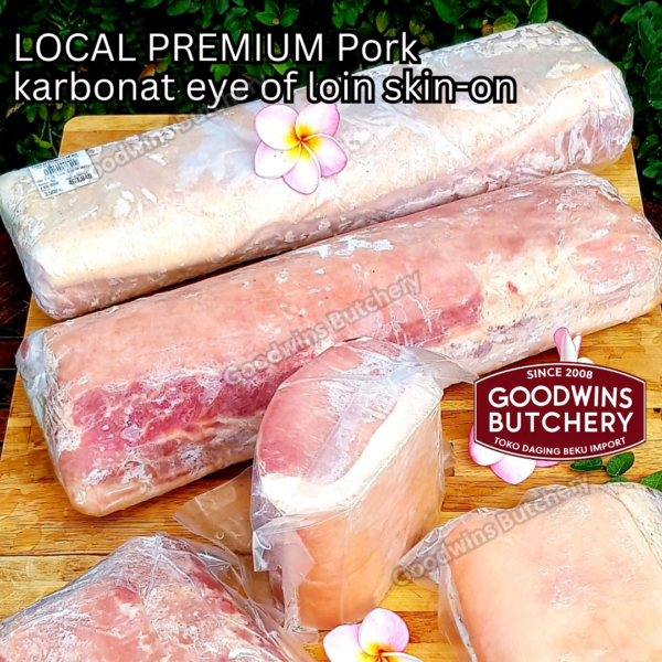 1.2kg pork eye of loin SKIN ON (karbonat) Local Premium SMALL ROAST - Image 4
