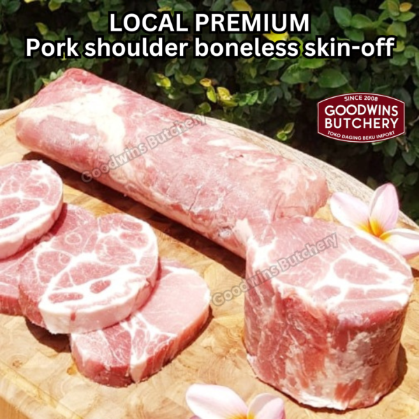 Pork shoulder boneless skin off local premium ALL CUTS kapsim babi tanpa tulang kulit SEMUA POTONGAN beku collar boston butt frozen - Image 17
