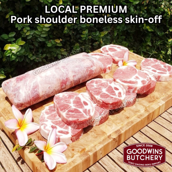 Pork shoulder boneless skin off local premium ALL CUTS kapsim babi tanpa tulang kulit SEMUA POTONGAN beku collar boston butt frozen - Image 16