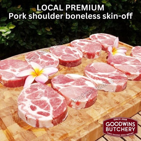 Pork shoulder boneless skin off local premium ALL CUTS kapsim babi tanpa tulang kulit SEMUA POTONGAN beku collar boston butt frozen - Image 14