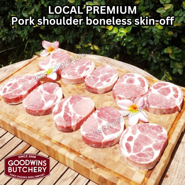 Pork shoulder boneless skin off local premium ALL CUTS kapsim babi tanpa tulang kulit SEMUA POTONGAN beku collar boston butt frozen - Image 13
