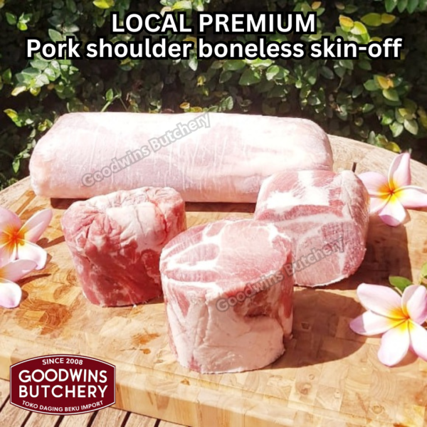 Pork shoulder boneless skin off local premium ALL CUTS kapsim babi tanpa tulang kulit SEMUA POTONGAN beku collar boston butt frozen - Image 11