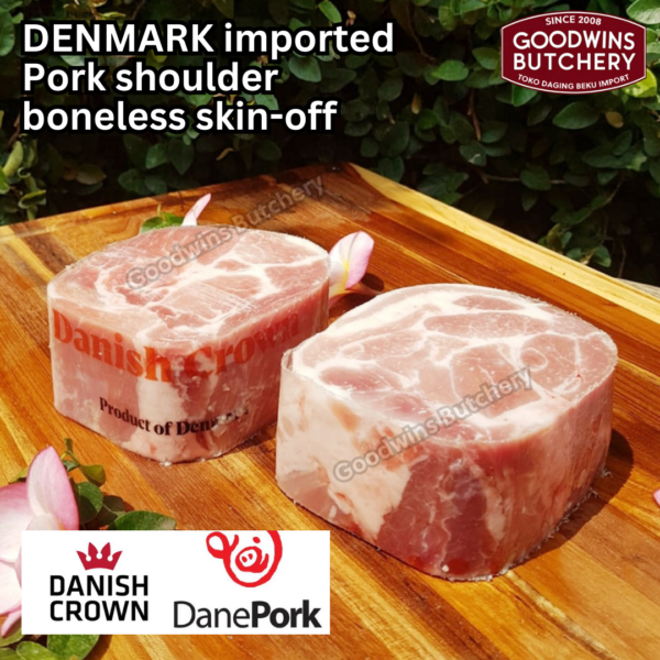 Pork shoulder boneless skin off ALL CUTS STEAK ROAST SLICE import Denmark Danish Crown Dane Pork Spain Coren kapsim babi tanpa tulang-kulit beku collar boston butt frozen - Image 11