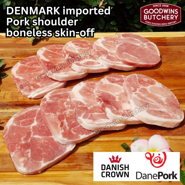 600g 3pcs pork Kapsim SHOULDER BONELESS SKIN OFF DANISH CROWN Denmark - Image 16
