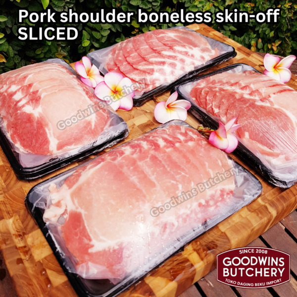 Pork shoulder boneless skin off local premium ALL CUTS kapsim babi tanpa tulang kulit SEMUA POTONGAN beku collar boston butt frozen - Image 4