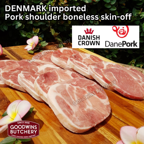 600g 3pcs pork Kapsim SHOULDER BONELESS SKIN OFF DANISH CROWN Denmark - Image 15