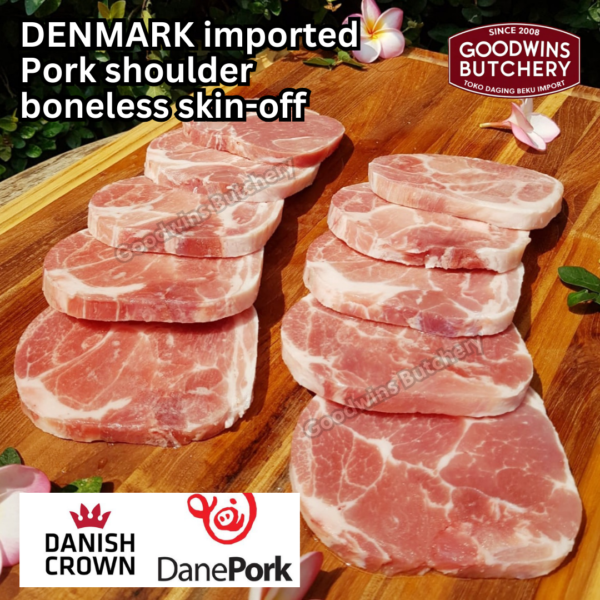 600g 3pcs pork Kapsim SHOULDER BONELESS SKIN OFF DANISH CROWN Denmark - Image 14
