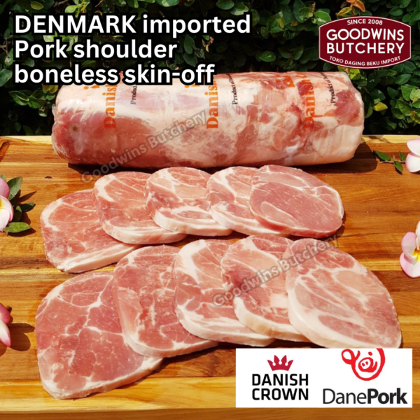 600g 3pcs pork Kapsim SHOULDER BONELESS SKIN OFF DANISH CROWN Denmark - Image 13