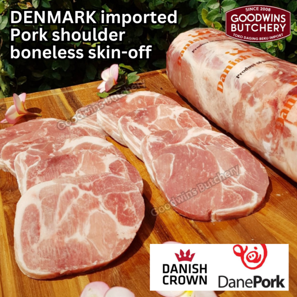 600g 3pcs pork Kapsim SHOULDER BONELESS SKIN OFF DANISH CROWN Denmark - Image 12