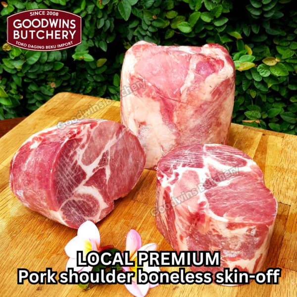 Pork shoulder boneless skin off local premium ALL CUTS kapsim babi tanpa tulang kulit SEMUA POTONGAN beku collar boston butt frozen - Image 24