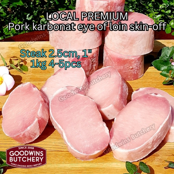 Pork eye of loin skin off local premium ALL CUTS karbonat babi tanpa kulit beku frozen SEMUA POTONGAN - Image 7