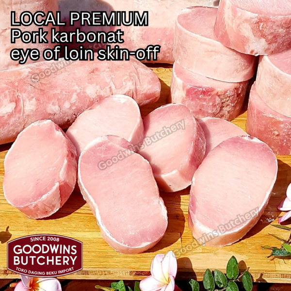 Pork eye of loin skin off local premium ALL CUTS karbonat babi tanpa kulit beku frozen SEMUA POTONGAN - Image 5