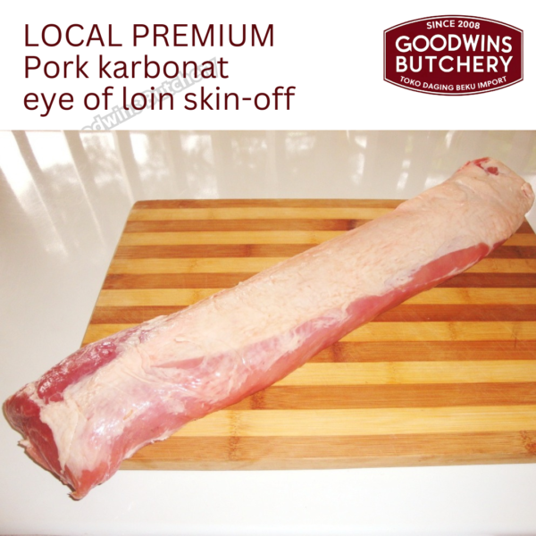 Pork eye of loin skin off local premium ALL CUTS karbonat babi tanpa kulit beku frozen SEMUA POTONGAN - Image 3