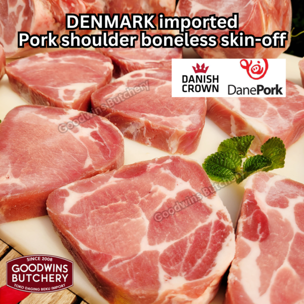 600g 3pcs pork Kapsim SHOULDER BONELESS SKIN OFF DANISH CROWN Denmark - Image 6