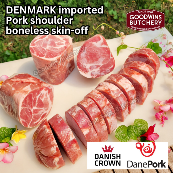 600g 3pcs pork Kapsim SHOULDER BONELESS SKIN OFF DANISH CROWN Denmark - Image 5