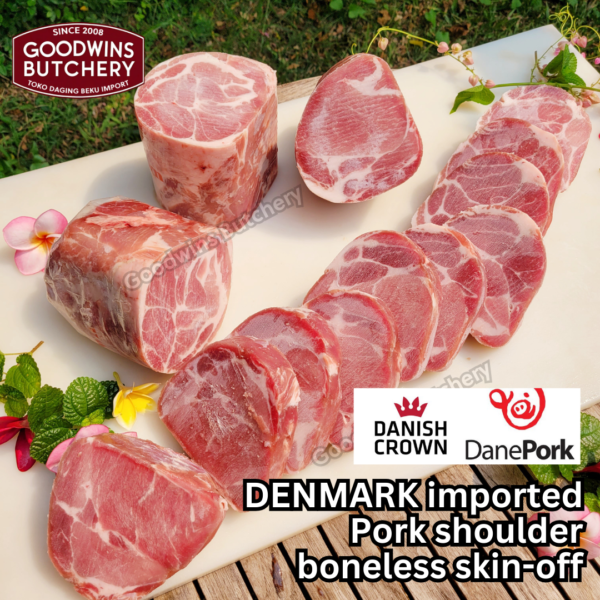 600g 3pcs pork Kapsim SHOULDER BONELESS SKIN OFF DANISH CROWN Denmark - Image 4