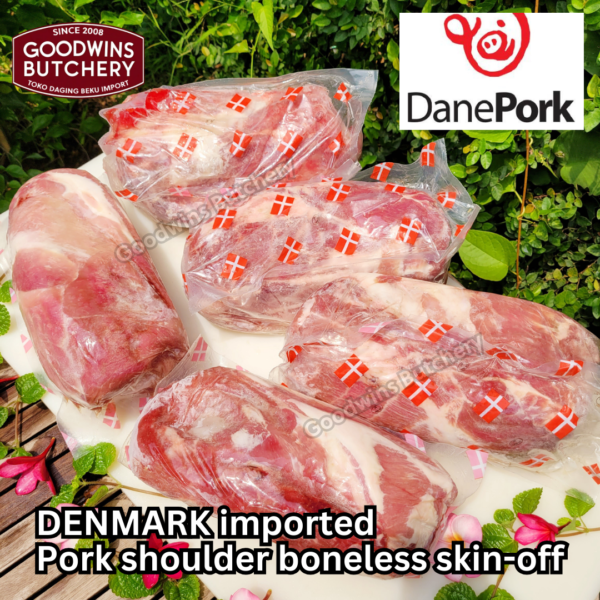 Pork shoulder boneless skin off FRESHLY SLICED import Denmark Danish Crown Dane Pork Spain Coren kapsim babi tanpa tulang-kulit IRIS DADAKAN beku collar boston butt frozen - Image 12