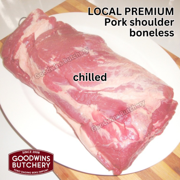 Pork shoulder boneless skin off local premium ALL CUTS kapsim babi tanpa tulang kulit SEMUA POTONGAN beku collar boston butt frozen - Image 19