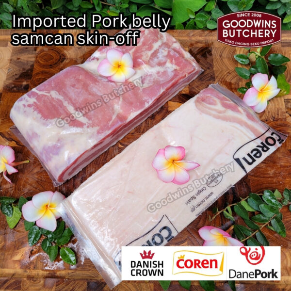 Pork belly skin off import FRESHLY SLICE TO ORDER 1.5kg Denmark DANISH CROWN perut samcan babi tanpa kulit beku frozen DIIRIS DADAKAN - Image 39