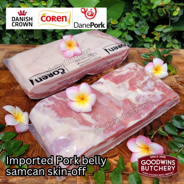 Pork belly skin off import FRESHLY SLICE TO ORDER 1.5kg Denmark DANISH CROWN perut samcan babi tanpa kulit beku frozen DIIRIS DADAKAN - Image 38