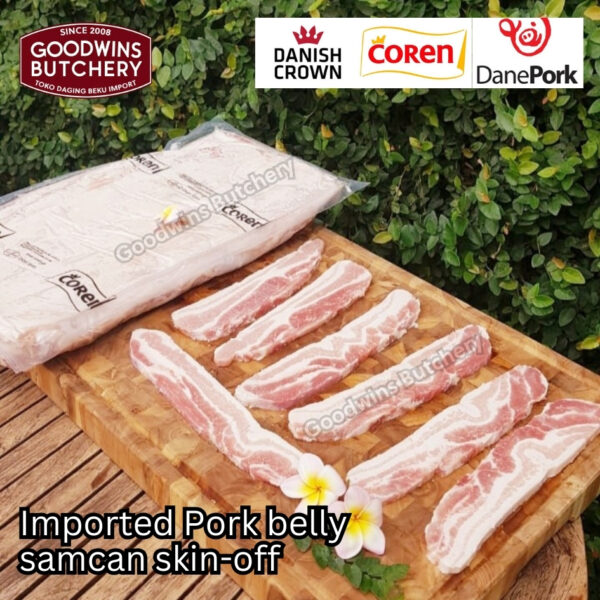 Pork belly skin off import FRESHLY SLICE TO ORDER 1.5kg Denmark DANISH CROWN perut samcan babi tanpa kulit beku frozen DIIRIS DADAKAN - Image 21