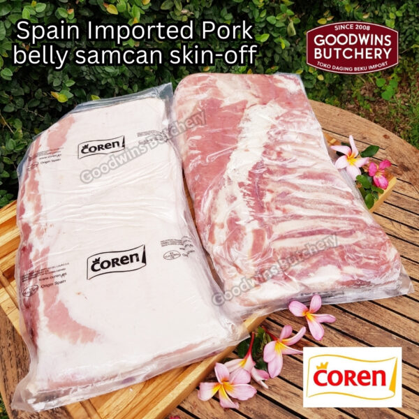 Pork belly skin off import FRESHLY SLICE TO ORDER 1.5kg Denmark DANISH CROWN perut samcan babi tanpa kulit beku frozen DIIRIS DADAKAN - Image 27