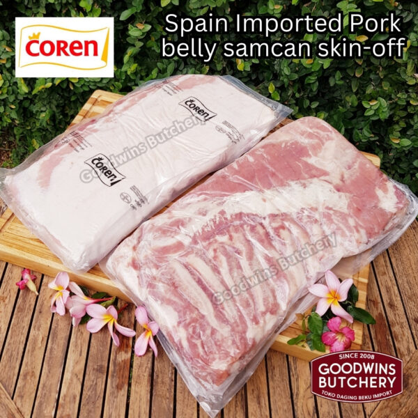 Pork belly skin off import FRESHLY SLICE TO ORDER 1.5kg Denmark DANISH CROWN perut samcan babi tanpa kulit beku frozen DIIRIS DADAKAN - Image 32