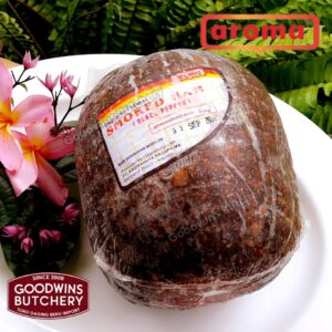 Aroma Bali Pork Sliced HAM frozen Smoked BlackPepper Custome Whole