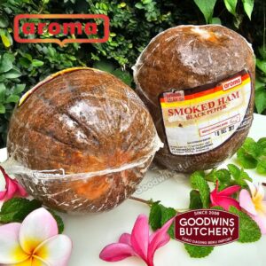 Aroma Bali Pork Sliced HAM Smoked Half Cut Frozen