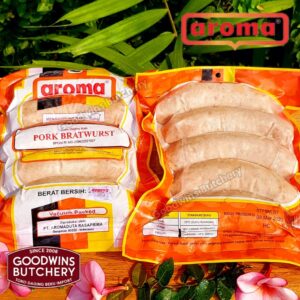 All Pork SAUSAGES Bali Aroma & Mama's | sosis babi beku frozen | Bratwurst 250 Gr