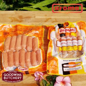 Aroma Bali Pork SAUSAGES Sosis Babi Frozen COCKTAIL 250GR