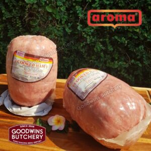 Aroma Bali All pork SLICED HAM Frozen Cooked Whole Cut 5Kg