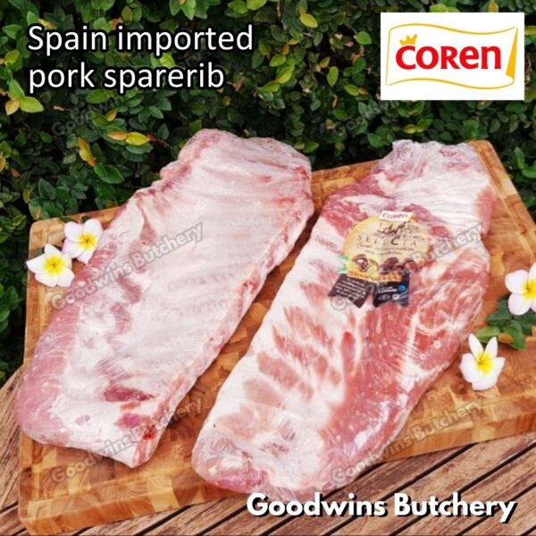 Pork sparerib imported baikut tulang iga babi US berkshire Smithfield Virginia frozen spare rib 2 slabs/pack - Image 23
