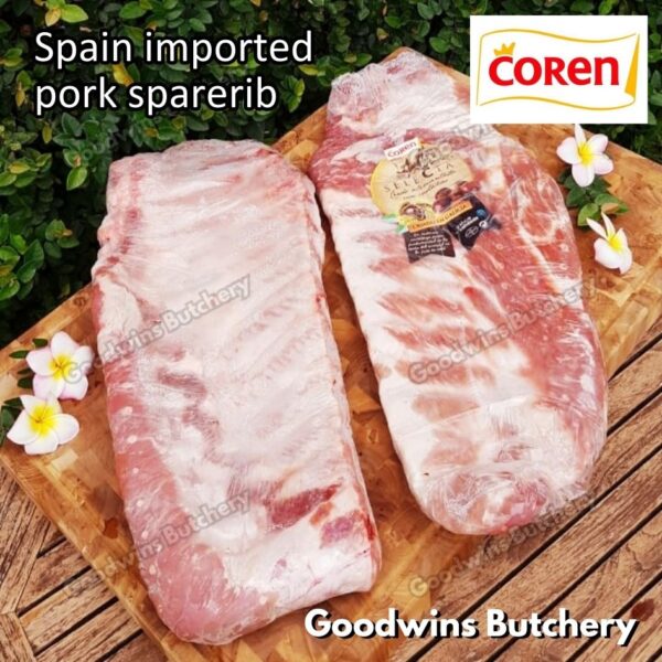 Pork sparerib imported baikut tulang iga babi US berkshire Smithfield Virginia frozen spare rib 2 slabs/pack - Image 22