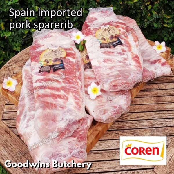 Pork sparerib imported baikut tulang iga babi US berkshire Smithfield Virginia frozen spare rib 2 slabs/pack - Image 21