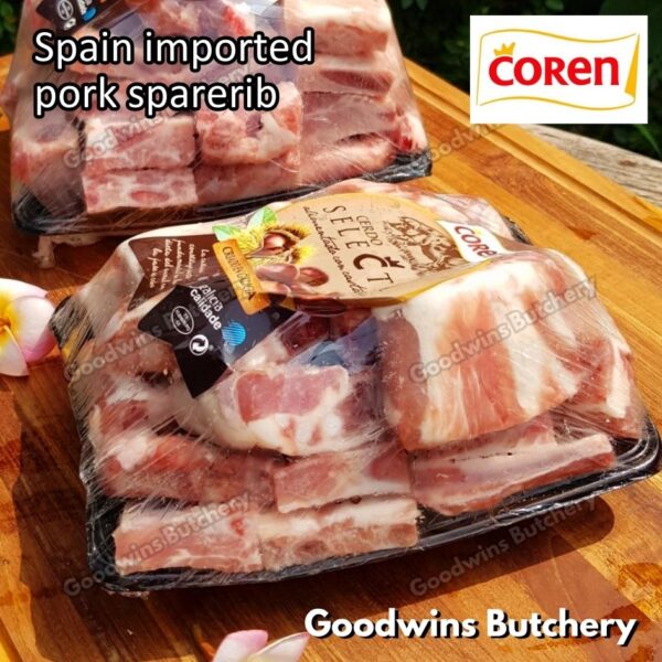 Pork sparerib imported baikut tulang iga babi US berkshire Smithfield Virginia frozen spare rib 2 slabs/pack - Image 27