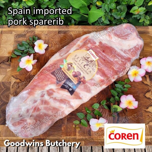 Pork sparerib imported baikut tulang iga babi US berkshire Smithfield Virginia frozen spare rib 2 slabs/pack - Image 36