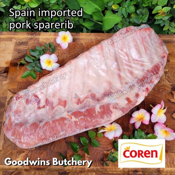 Pork sparerib imported baikut tulang iga babi US berkshire Smithfield Virginia frozen spare rib 2 slabs/pack - Image 33