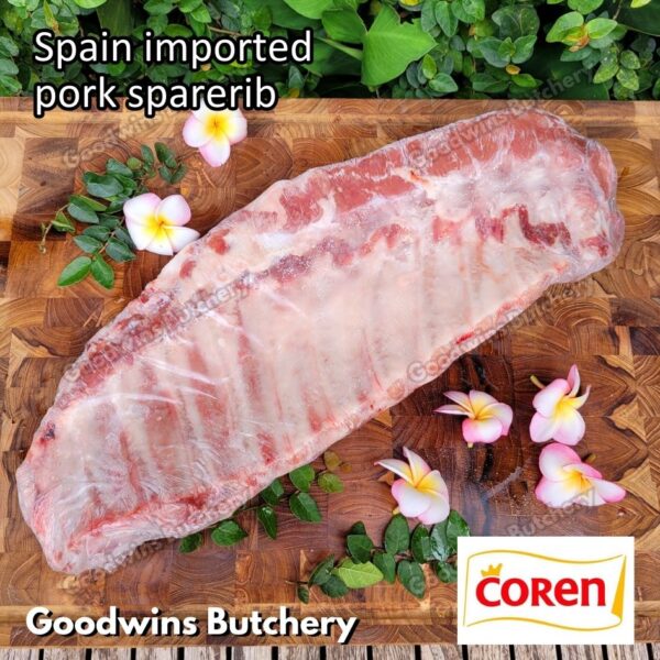 Pork sparerib imported baikut tulang iga babi US berkshire Smithfield Virginia frozen spare rib 2 slabs/pack - Image 31