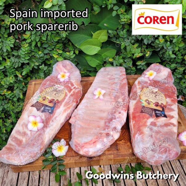 Pork sparerib imported baikut tulang iga babi US berkshire Smithfield Virginia frozen spare rib 2 slabs/pack - Image 30