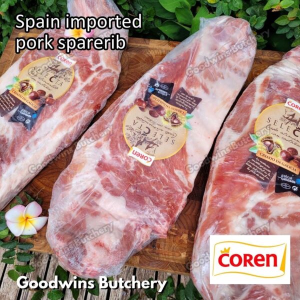 Pork sparerib imported baikut tulang iga babi US berkshire Smithfield Virginia frozen spare rib 2 slabs/pack - Image 28