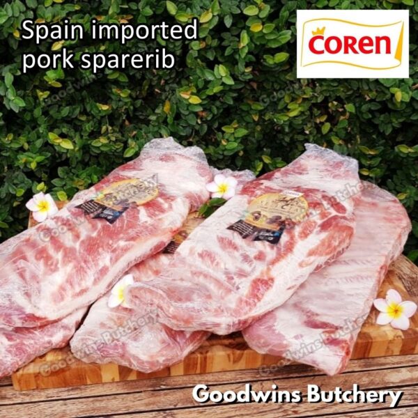 Pork sparerib imported baikut tulang iga babi US berkshire Smithfield Virginia frozen spare rib 2 slabs/pack - Image 26