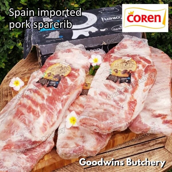Pork sparerib imported baikut tulang iga babi US berkshire Smithfield Virginia frozen spare rib 2 slabs/pack - Image 25