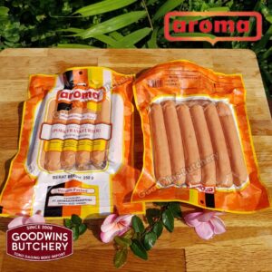 Aroma Bali Pork SAUSAGES Sosis Babi Frozen FRANKFURTER 250GR